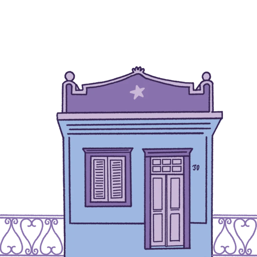 Ilustração de uma casa