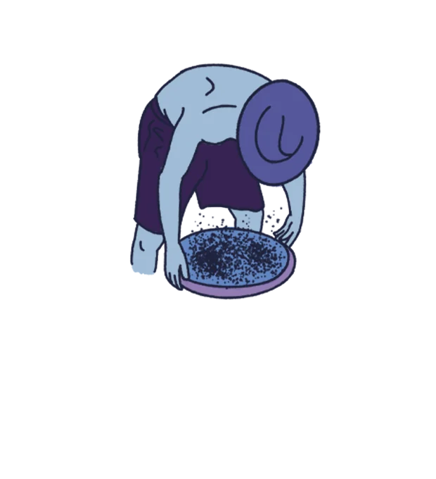 Ilustração de marisqueiro
